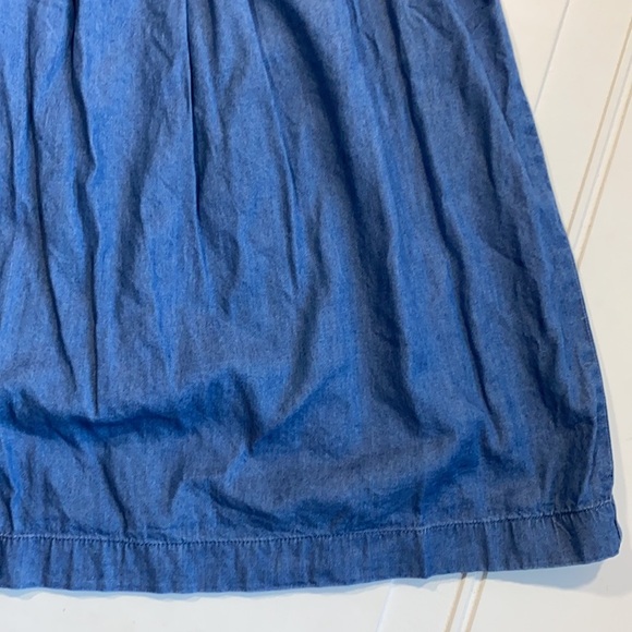 Loft Off the Shoulder Chambray Top S - Picture 4 of 7